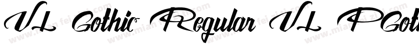 VL Gothic Regular VL PGothic Regula字体转换